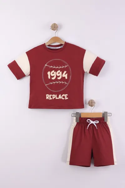 bordo-6-10-yas-1994-baskili-garni-detay-sortlu-penye-erkek-cocuk-yazlik-takim-441819