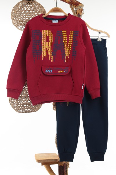 bordo-7-10-yas-brave-baskili-uc-ip-sardonlu-erkek-cocuk-takim-138218