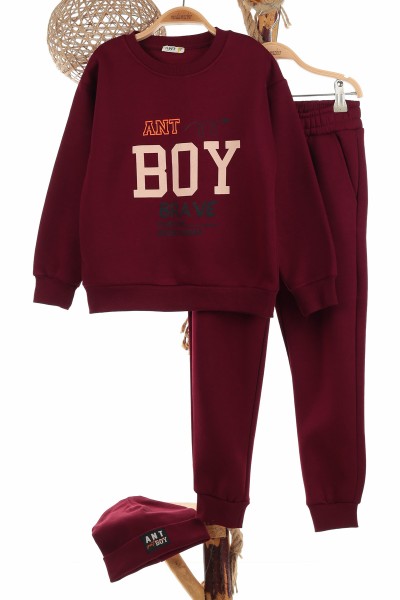 bordo-7-11-yas-ant-boy-baskili-uc-ip-sardonlu-erkek-cocuk-takim-140288