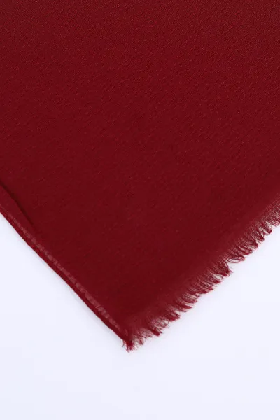 Bordo 70x180 Cm Mimoza Premium Jakarlı Pamuk Şal 494025