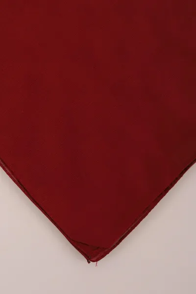 Bordo 75x190 Cm Desenli Jakar Şal 444741
