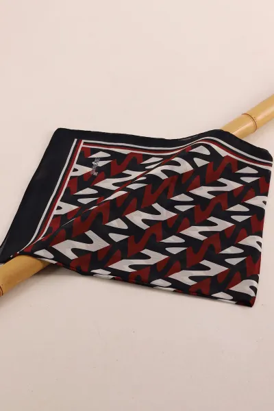 Bordo 75x190 Desenli İdol Şal 431942