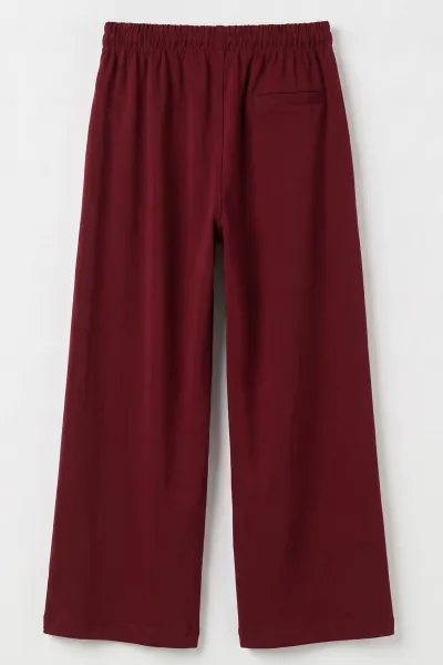 Bordo (9-16 Yaş) Alo Baskılı Modal Kumaş Kız Çocuk Alt 492950