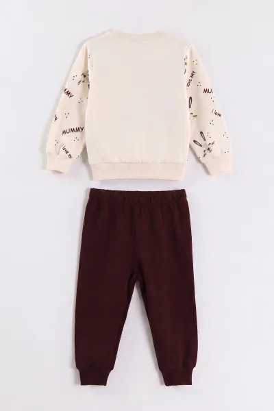 Bordo (9-24 Ay)Fiyonklu Çıtçıtlı İki İp Kız Bebek Takım 476431