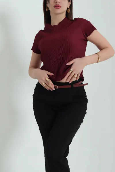 bordo-akordiyon-kumas-kadin-tisort-334131