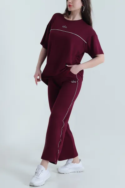 Bordo Arabiyeli Oysho Kadın İkili Takım 448677