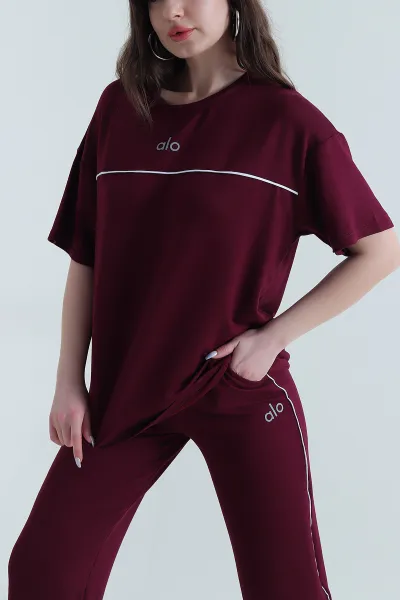 Bordo Arabiyeli Oysho Kadın İkili Takım 448677