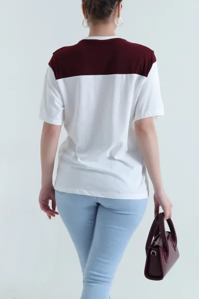 Bordo Atkı Detay Süprem Kadın Bluz 447251