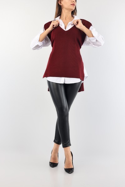 bordo-baglamali-bayan-triko-suveter-89067