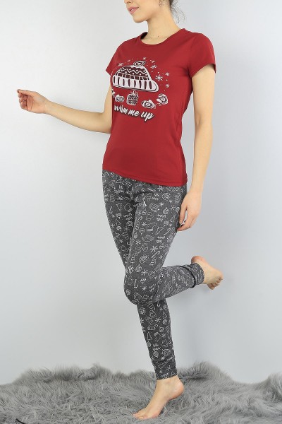 bordo-baskili-bayan-pijama-takimi-54881