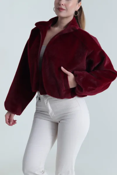 bordo-bassic-bomber-fox-kadin-mont-484226