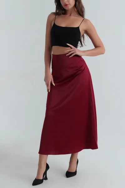 bordo-beli-lastikli-kadin-saten-etek-395523