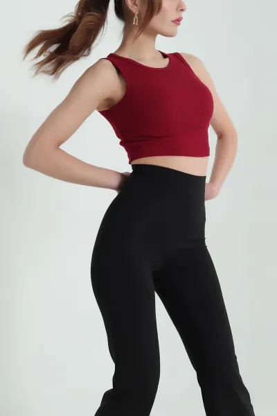 Bordo Bisiklet Yaka Crop Atlet 336799