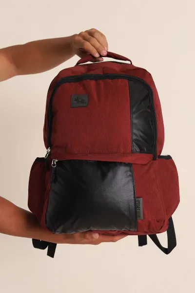 Bordo Bol Gözlü Sırt Çantası 289795