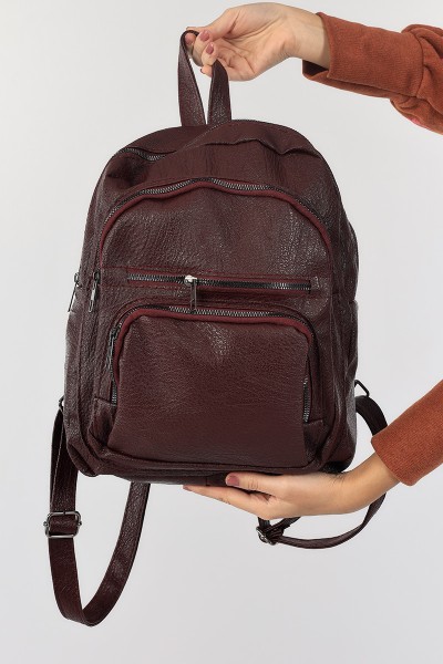 Bordo Bol Gözlü Sırt Çantası 89308
