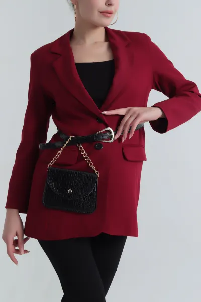 bordo-cantali-kemerli-kadin-blazer-atlas-ceket-401163