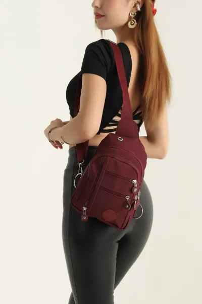 Bordo Çapraz Bel ve Omuz Çantası 304698