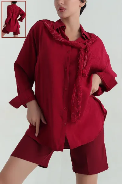 bordo-cepli-dantel-detay-kadin-keten-gomlek-363337