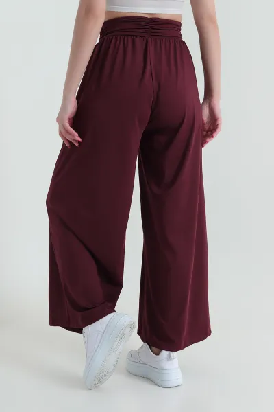 Bordo Cepli Likralı Oysho Kadın Pantolon 433523
