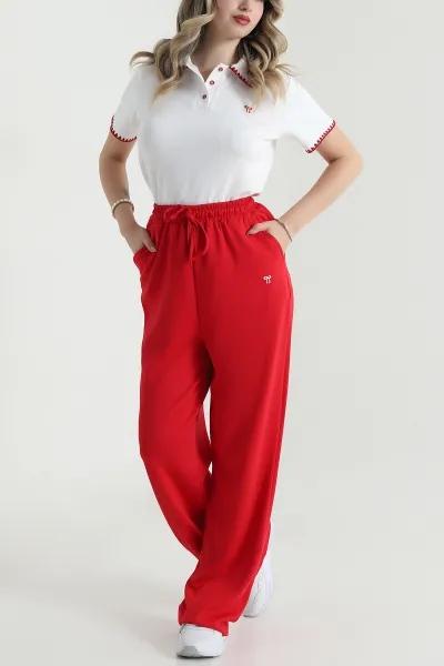 Bordo Çoban Dikişli Oysho Kadın İkili Takım 478804