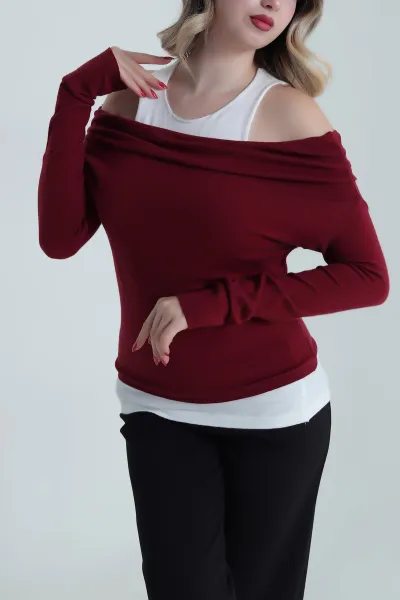 Bordo Cospan Madonna Kadın İkili Takım 485331