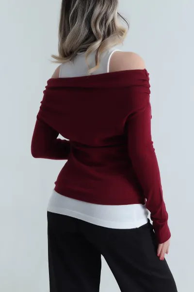 Bordo Cospan Madonna Kadın İkili Takım 485331