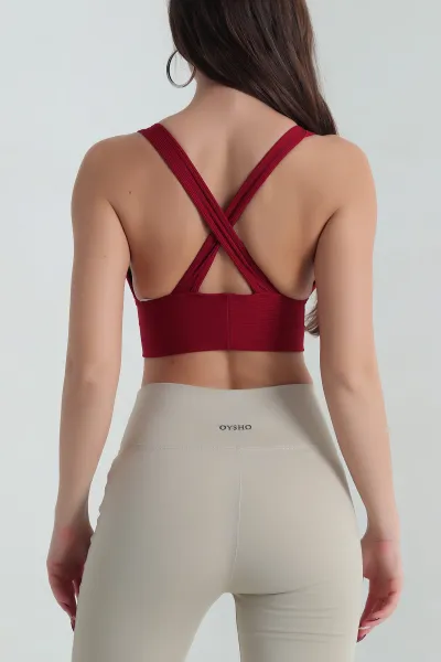 Bordo Destekli Kalın Askılı Kadın Büstiyer 417343