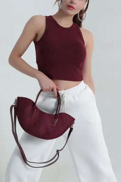 Bordo Destekli Modal Kadın Atlet 411393