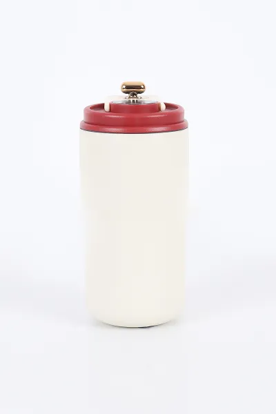 Bordo Dijital Derece Göstergeli Çelik Termos-Matara 420 Ml 393131