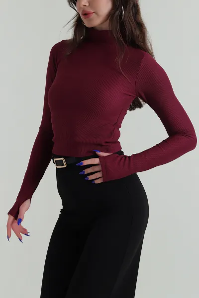 bordo-dik-yaka-ottoman-kadin-bluz-424656