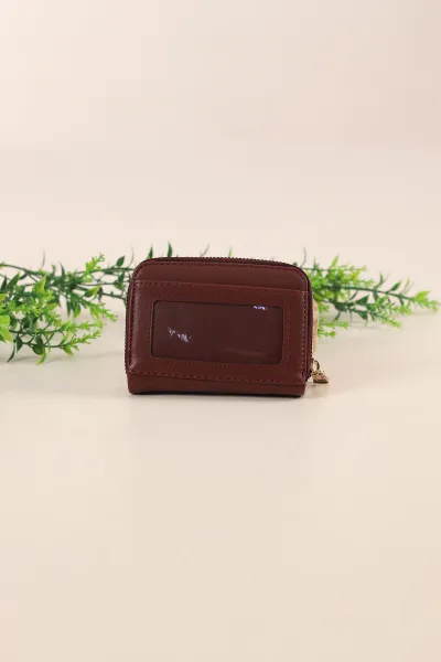 Bordo Fermuarlı Kadın Cüzdan 410131