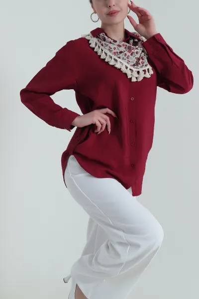 bordo-fularli-aerobin-kadin-gomlek-tunik-428214