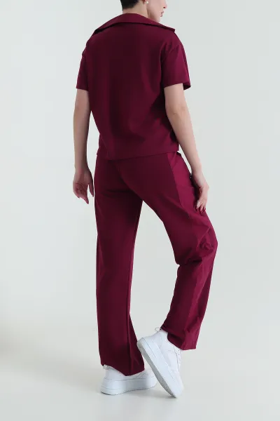 Bordo Garnili Oysho Kadın İkili Takım 429995