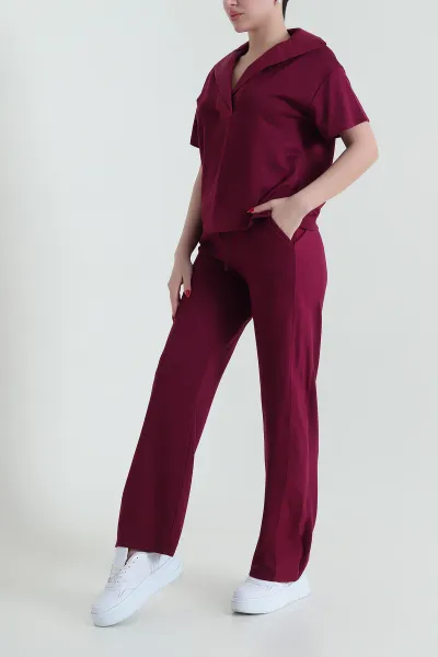 bordo-garnili-oysho-kadin-ikili-takim-429995