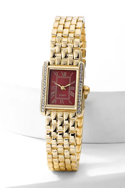 Bordo Gold Kadın Saat 476759