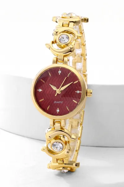 Bordo Gold  Kadın Saat 476767