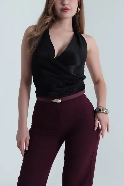 Bordo Gold Tokalı Kadın Kemer 477500