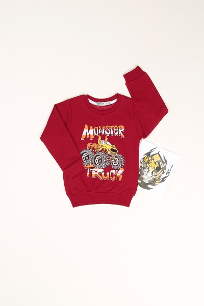 bordo-ici-sardonlu-monster-baskili-erkek-cocuk-sweat-80970