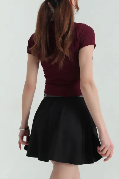 Bordo İncili Tasarım Ottoman Kadın Bluz 349866