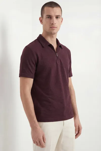 bordo-jakarli-yarim-fermuarli-erkek-tisort-435062