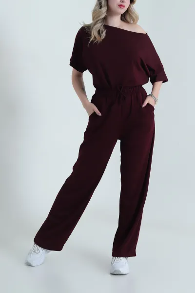 bordo-kayik-yaka-modal-ikili-takim-478383