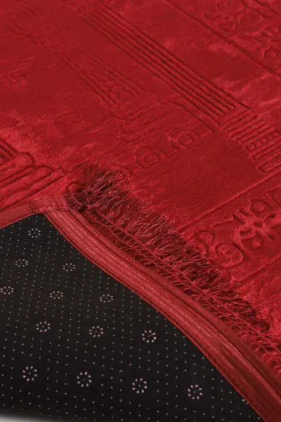 Bordo Kaymaz Taban Çantalı Seccade 335834