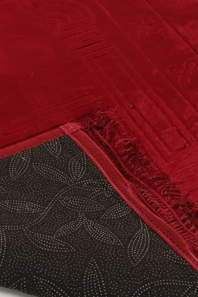 Bordo Kaymaz Taban Çantalı Seccade 341693