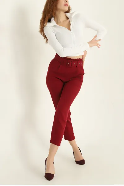 bordo-kemerli-dabil-bayan-pantolon-322174