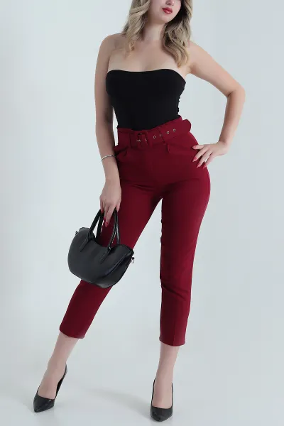 bordo-kemerli-dabil-kadin-pantolon-481394