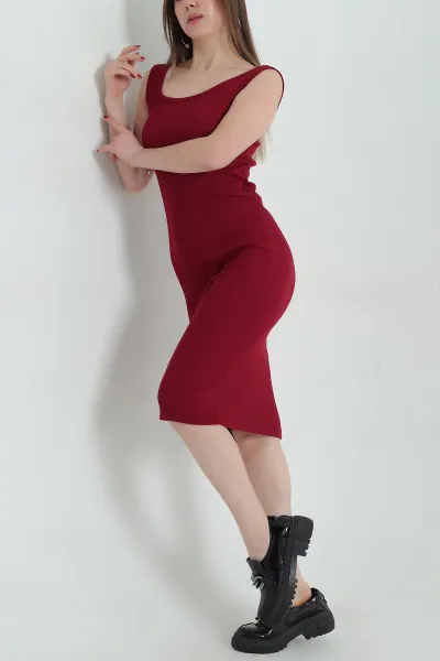 bordo-kolsuz-fitilli-likrali-elbise-336779