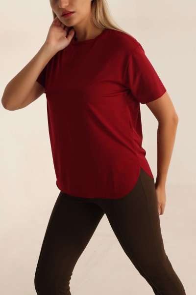 Bordo Lazer Kesim Sandy Bluz 194989