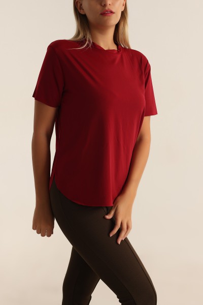 Bordo Lazer Kesim Sandy Bluz 194989