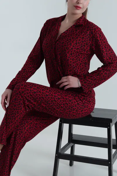 bordo-milan-soft-dugmeli-kadin-pijama-takimi-488925