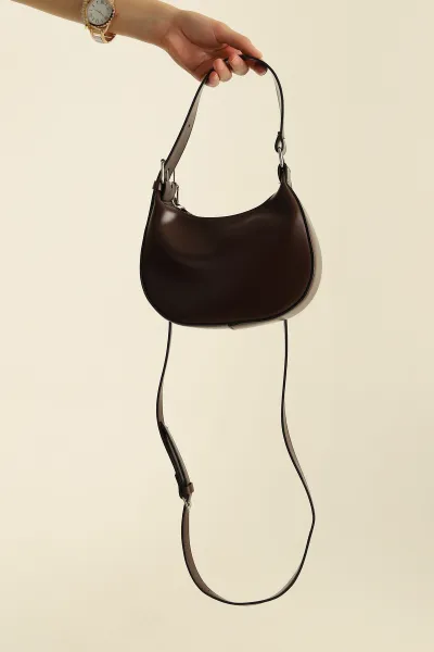 Bordo Mini Boy Ayarlanabilir Askılı Kadın El Kol ve Omuz Çantası 282573